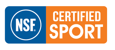Official NSF Certified for Sport logo on Proven4 supplements, verifying products are free from 280+ banned substances.