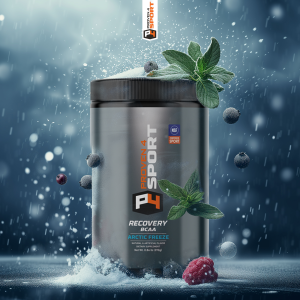 Main product image of Proven4 BCAA Recovery with Electrolytes in Arctic Freeze flavor. NSF Certified for Sport post-workout formula for muscle repair, hydration, and recovery. 30 servings.